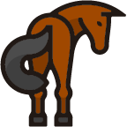 Cinder horse mascot